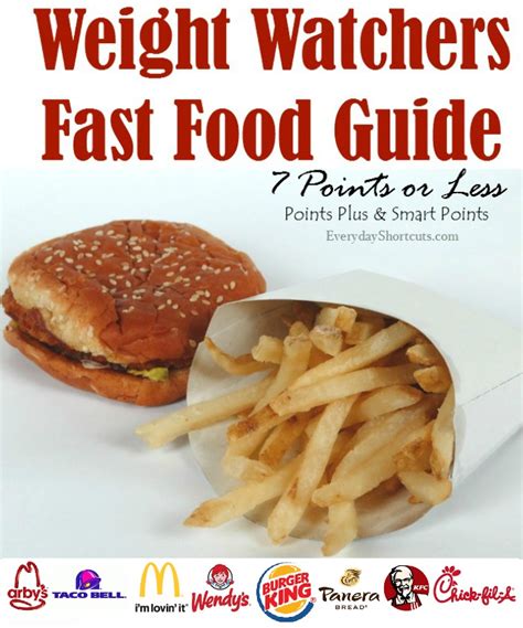 It used to be just fruits and veggies were at zero points but now you have the option of chicken, fish, eggs and more. Weight Watchers Fast Food Guide - 7 Points or Less