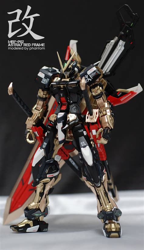 Custom Build Mg 1100 Gundam Astray Red Frame Kai Gold