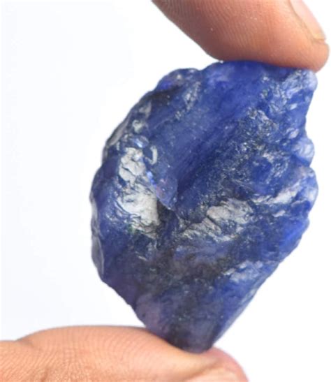 Gemhub Natural Raw Rough Gemstone Ct Rare Blue Sapphire Loose Gemstone
