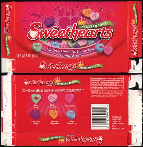 Necco Sweethearts Dazzled Tarts 5oz Valentines Candy Flickr