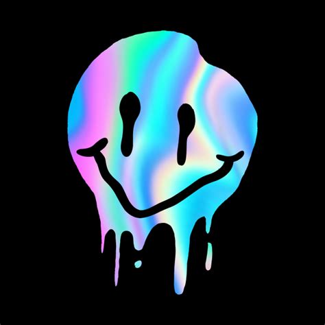 Smiley Face Melting Trippy Graphic Design Smiley Face Mask Teepublic