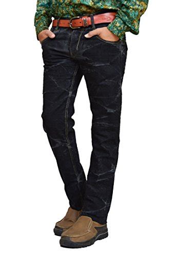 Buy American Noti Black Cotton Jeans Pant For Man Stretchable Slim Fit