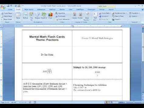 Trainer brad isaac lists his guidelines for making and using flash cards to get the topic you're learning down pat. Making Flash Cards using MSWord (#2 of 2) - YouTube