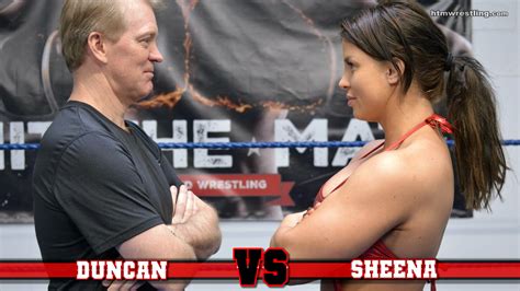 Sheena Vs Duncan Wrestling Mixed Wrestling