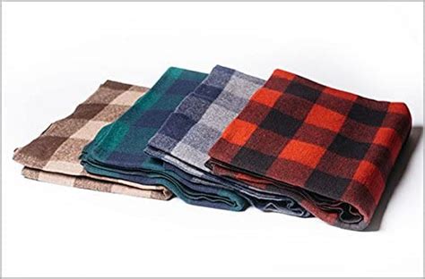 Bunkhouse Plaid Wool Blankets Nw Wbasbhp 80 X 62 Inches