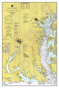 Chesapeake Bay Nautical Chart Nautical Chart Chesapeake Bay Etsy