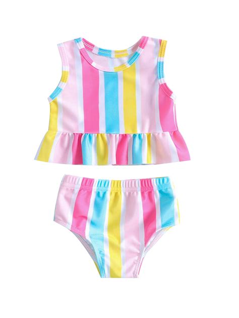 Aturustex Toddler Girl Swimsuit 18m 2t 3t 4t 5t 6t Floral Two Piece