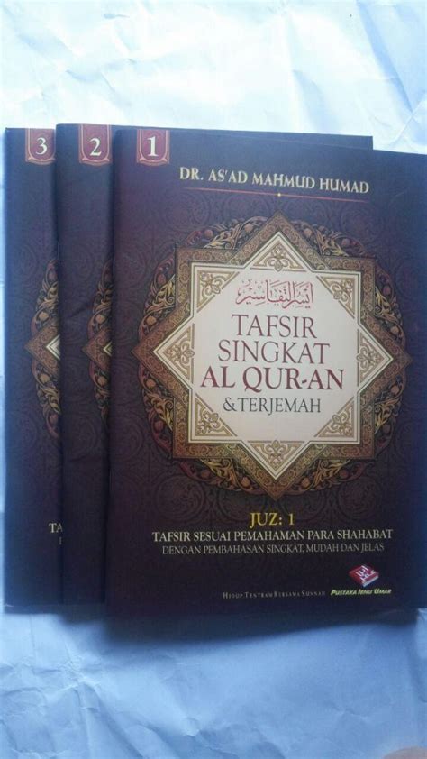 Buku Tafsir Singkat Al Quran Dan Terjemah Besar Set 30 Jilid