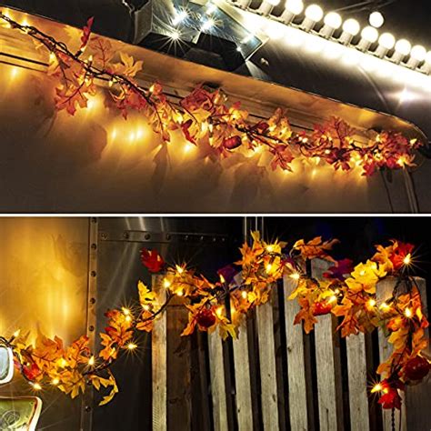 Add A Festive Touch To Your Home With The Best Lighted Fall Leaves Garland