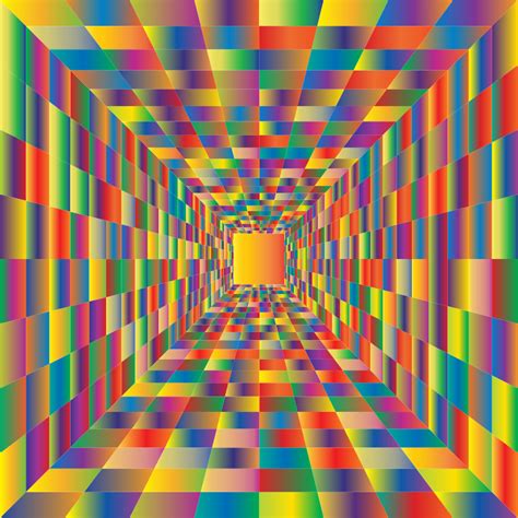 Colorful Perspective Grid 3 Openclipart