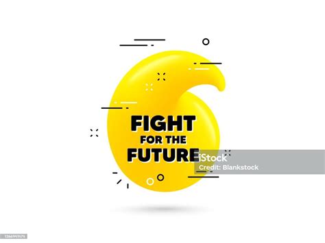 Fight For The Future Message Demonstration Protest Quote Vector Stock