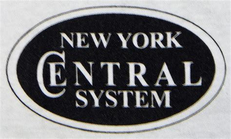 New York Central System Hudson T Shirt Steam Engine Logo Front Train