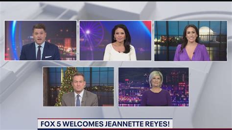 The Fox 5 Nightside Crew Welcomes Jeannette Reyes