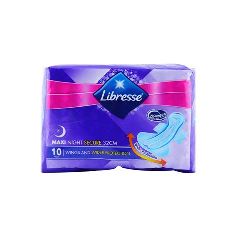 This item is shipped by myeushop. Libresse Maxi Night Wings Sanitary Pad (10's) | Shopee ...