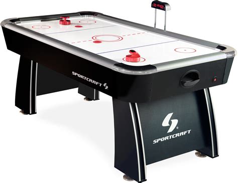 Sportcraft 72 Inch Air Powered Hockey Table With Pop Up Scorer Puck