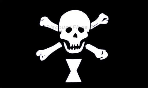 Emanuel Wynne Skull Crossbones Hourglass Pirate 3x5 Flag Polyester Ebay