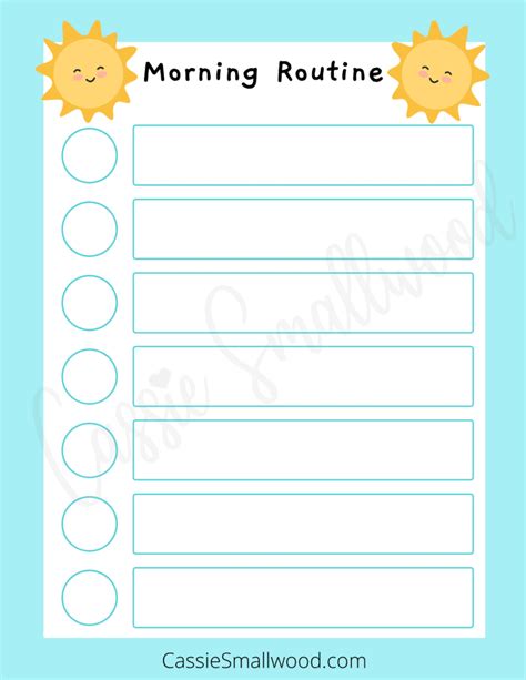 11 Daily Routine Checklists For Kids Free Printable Cassie Smallwood