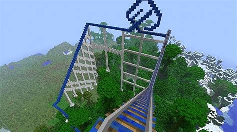 The Blue Giant Roller Coaster Minecraft Map