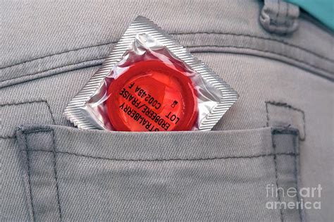 Condom In Back Pocket Photograph By Lea Paterson Science Photo Library
