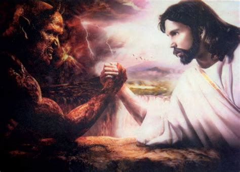 Jesus Vs Satan Wallpaper Wallpapersafari