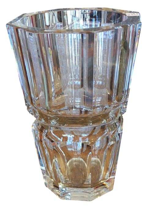 Great Big Baccarat Massive Baccarat Crystal Edith Vase 11 3 4 Tall 7 Across And Weighing