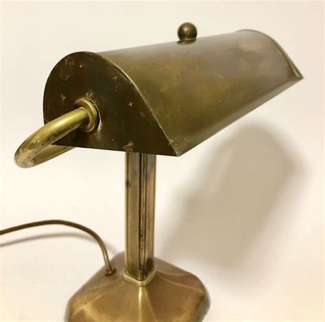 Original Antique Brass Bankers Desk Lamp 604005 Uk