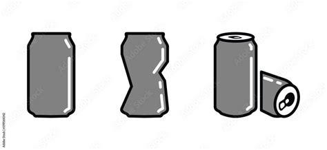 Soda Can Icon Vector In Color Style With Editable Stroke On White
