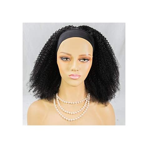Ysdidwigs Headband Wig Curly None Lace Front Wigs Brizilian Virgin Hair Machine Made Kinky Curly