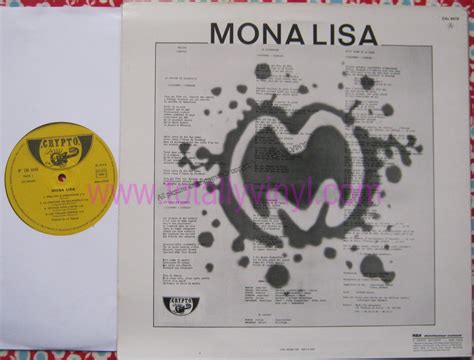 Totally Vinyl Records Mona Lisa Lescapade Lp