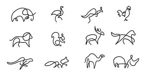One Line Drawing Animals One Line Animal Art Step By Step Art