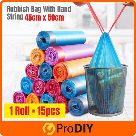 Prodiy Rubbish Bag With String Home Garbage Office Cleaning Trash Rope