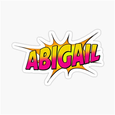 Abigail Sticker By Rogue Design Redbubble
