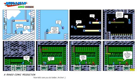 Megaman And Sonic Sprite Comic By Cuddlesnowy On Deviantart