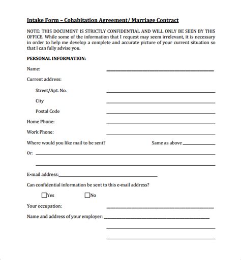 Maybe you would like to learn more about one of these? Free Printable Cohabitation Agreement | Business Mentor