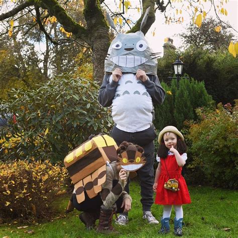 Also, even though we liked our result, perhaps using just corn or just rice would have worked out better. Totoro, Cat Bus and Mei costumes. Easy to make at home. | Halloween party kids, Totoro costume ...