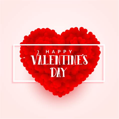 Valentines Day 3d Heart Banner Design Download Free Vector Art Stock