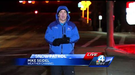 Weather Channel S Mike Seidel Reports From Greenville On Snowstorm