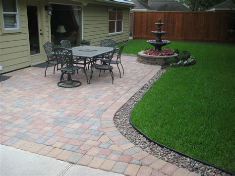 French drains are slightly different from linear drainage channels as they use a perforated pipe and a layer of topsoil, rather than a channel fitted to a concrete base. Paver patio with fountain | Paver patio with fountain and ...