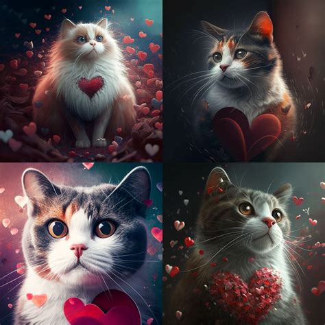 Valentine Cat Wallpapers 4k Hd Valentine Cat Backgrounds On Wallpaperbat