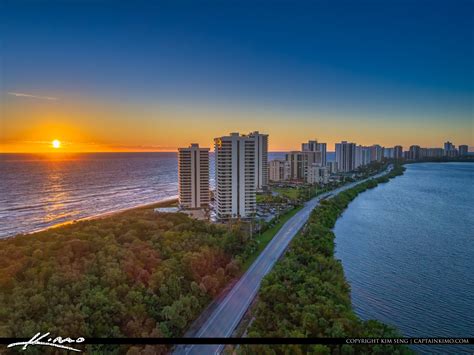 Ocean Front Condo Singer Island Sunrise Aerial Hdr Photography By