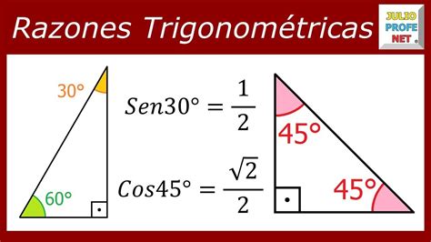Trigonometria 2 Razones Trigonometricas De Angulos Notables Youtube Images