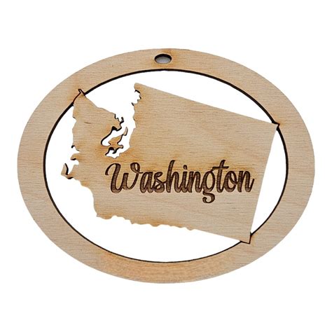 Personalized Washington Ornament Washington State Ornament Washington
