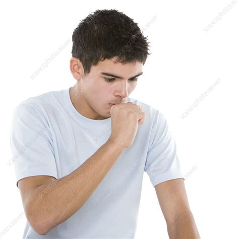 Teenage Boy Coughing Stock Image F0028471 Science Photo Library