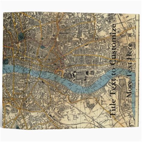 Smiths New Map Of London 1860 Binder Zazzle