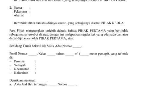 Contoh Surat Pelepasan Hak Kendaraan Pt Maen Mobil Otosection