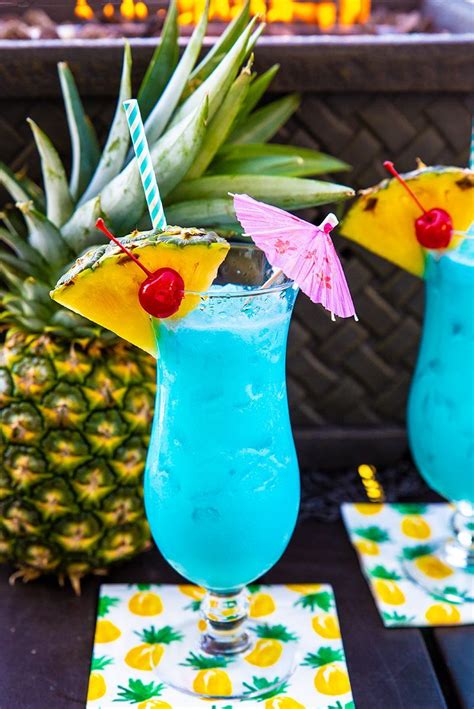 The Blue Hawaiian Cocktail The Kitchen Magpie Hawaiian Cocktails Hawaiian Drinks Creative