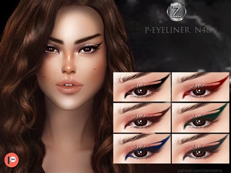 The Sims Resource Patreon Early Access Eyeliner N48