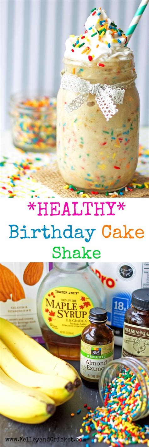 Follow for fitness, wellness and healthy eating tips. Birthday Cake Protein Shake {Healthy, Dairy-Free, Paleo ...