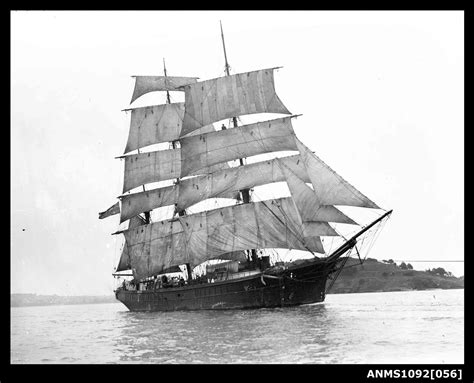 Barque Underway With Sails Set Sailing Tall Ships Sailing Vessel