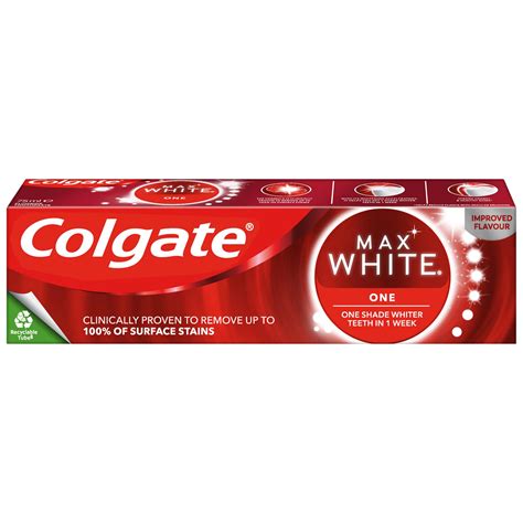 Colgate Max White One Whitening Toothpaste 75ml Dental Care Iceland
